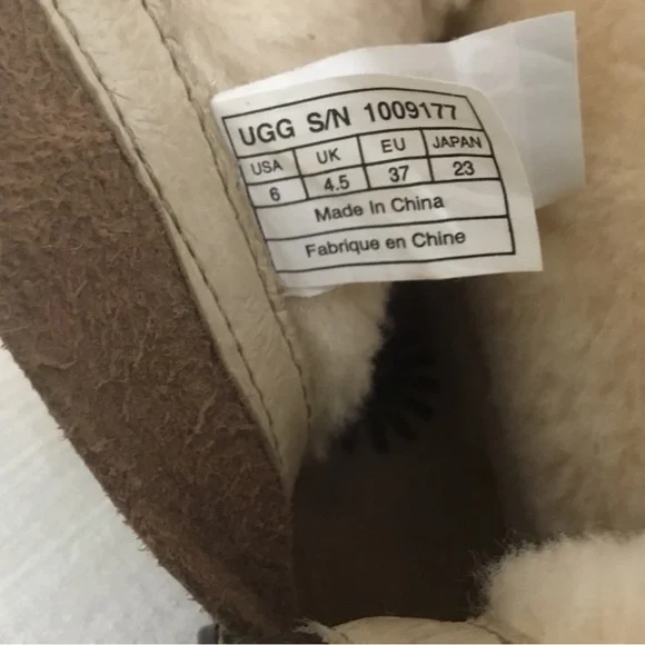 UGG Australia Bryce Winter Leather Boots in Lodge Brown Size 6 - Picture 8 of 11